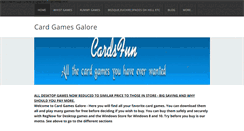 Desktop Screenshot of cardgamesgalore.net