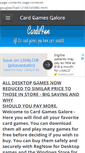 Mobile Screenshot of cardgamesgalore.net